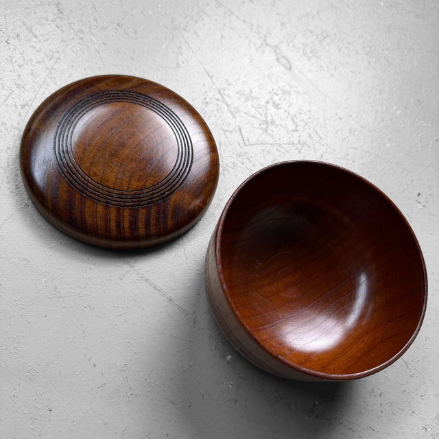 Japanese Wooden Tea Canister, 1970s For Sale - Image 14 of 16