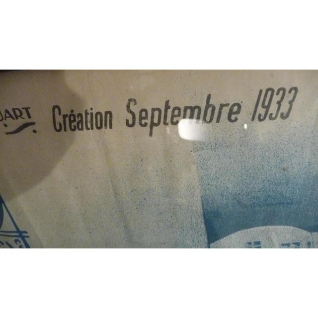 1930s Large French Art Deco Advertising Poster by Henry Le Monnier, Paris, 1933 For Sale - Image 5 of 9