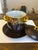 This is a beautiful antique handpainted condensed milk jar set, including lid and underplate. Excellent condition,...