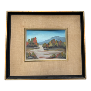 Vintage Impressionist Landscape Painting J. Cham m.d. Montreal Canada 1976