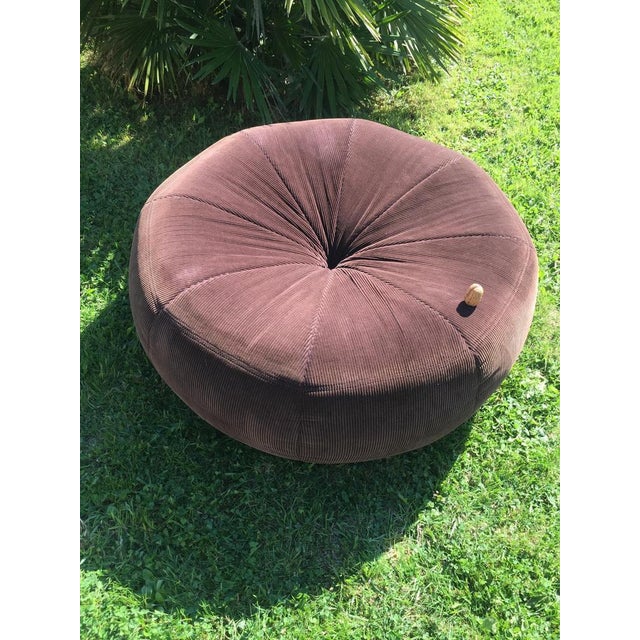 Large Vintage Pouf, 1960s For Sale - Image 16 of 16