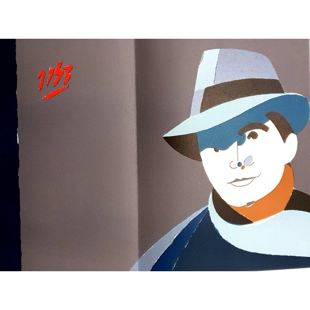 Eduardo Arroyo - Jean Moulin - Original Lithograph 1984 For Sale - Image 3 of 6