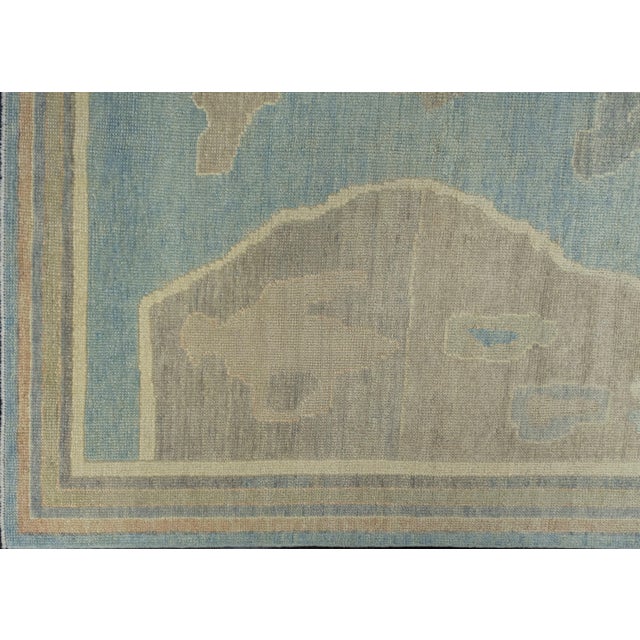 Turkish Oushak Rug 10' x 14'7" For Sale - Image 4 of 7