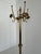 Mid-Century Modern Vintage Brass Coat Rack with Rotating Crown and Fluted Column, 1960s For Sale - Image 3 of 18