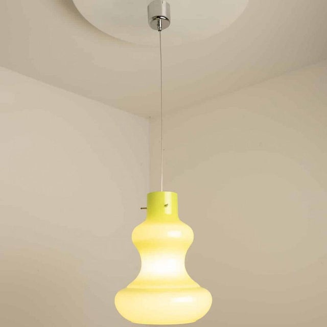 Vintage Murano Glass Pendant Light by Massimo Vignelli for Venini, 1960 For Sale - Image 10 of 18