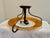 Vintage H. A. Framburg Brocatto 3-Light Semi-Flush Mount Featuring Italian Lace Glass-Bronze and Gold For Sale In San Diego - Image 6 of 7