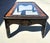 Vintage Drexel Heritage Et Cetera Coffee Table featuring a rectangular Hollywood Regency form with Chinoiserie japanned...