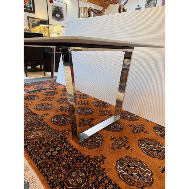 Modern Italian Faux Marble Dining Table For Sale - Image 12 of 12
