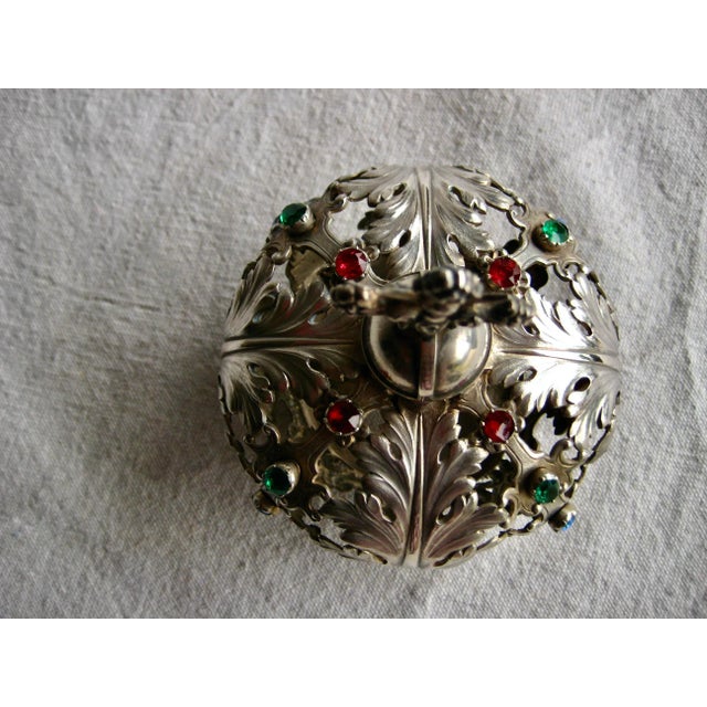 Early 19th Century Silver Statue Crown of Jesus Statue 19 Century For Sale - Image 5 of 10