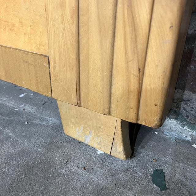 Mid 20th Century Rway Birdseye Maple Full Size Headboard and Footboard For Sale - Image 5 of 12