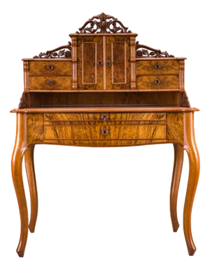 Louis Philippe Walnut Secretary Desk