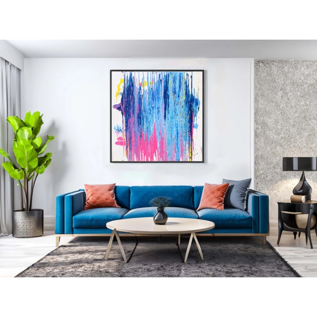 A unique abstract painting for your modern lounge or living room.