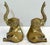 Precious pair of vintage cast brass elephant bookends from the mid 20th century. There's lots of detail and playfulness in...