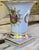 Mid-Century French Blue With Gold Gilt Fragonard Motif Vase For Sale In Seattle - Image 6 of 18