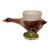 French Majolica Goose Egg Cup Sarreguemines Circa 1920 For Sale