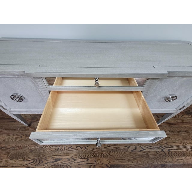 Wood Bernhardt Traditional Sideboard Buffet - Antique Gray For Sale - Image 7 of 18