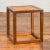 Wood Chinese Vintage Cubic Side Table with Rattan Top, Straight Legs and Stretchers For Sale - Image 7 of 11
