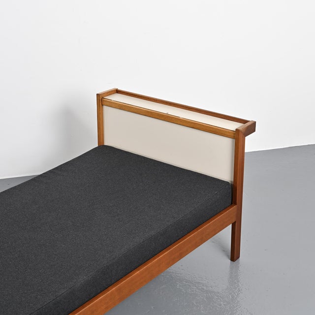 Mahogany Bed with Tigette System by André Sornay, 1960 For Sale - Image 10 of 14