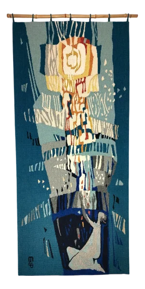 Mid-Century Handwoven Tapestry, 1960s