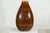 Large Artisan Ceramic Vase with Textured Amber-Brown Glaze and Teardrop Form For Sale - Image 16 of 18