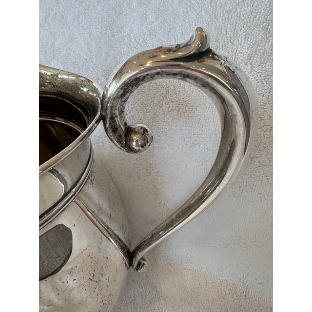 Mid 20th Century Sterling Silver Water Pitcher For Sale - Image 4 of 6