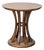 Crate & Barrel Round Wood End Table For Sale