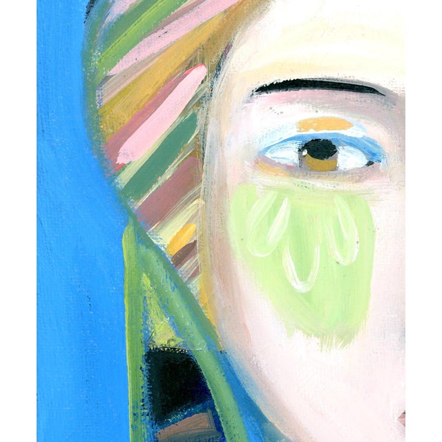 Cecilia Gallerini Cubist Abstract Oil Portrait by Alexandra Swistak For Sale - Image 6 of 7