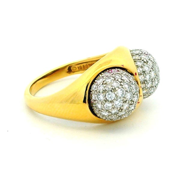 A beautifully composed vintage Tiffany & Co. ring designed by Paloma Picasso, dating to the celebrated 1980s designer era....