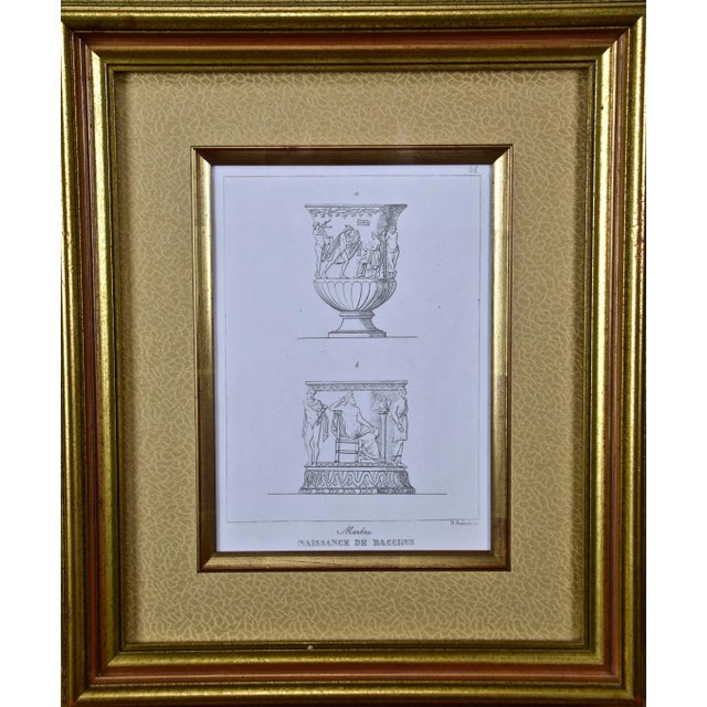 Sculpture Materials Three 19th C. Engravings of Classical Italian Bronze Architectural Elements, 1889 For Sale - Image 7 of 12