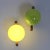 Wall Lights in Wood and Green Glass, 1970s, Set of 2 For Sale - Image 4 of 7