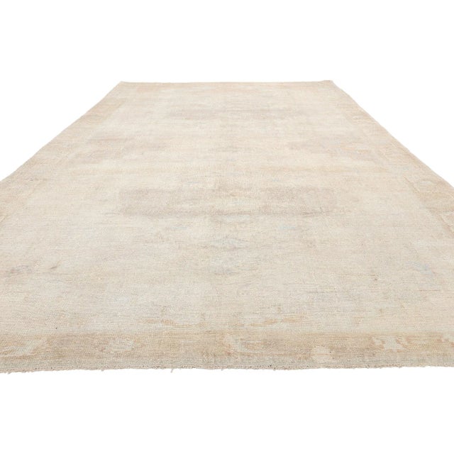 Modern Mid 20th Century Muted Vintage Turkish Oushak Rug, 06'06 X 15'03 For Sale - Image 3 of 10