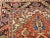 Brick Red Vintage Persian Heriz Serapi Area Rug, Handwoven Geometric Pattern, Brick Red & Ivory, 4’ X 4’ For Sale - Image 8 of 12