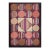 Captivating Geometric Pattern Multicolored Small Scatter Antique American Hooked Rug For Sale