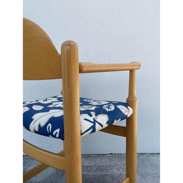 Set of 4 1970s Attributed to Hank Lowenstein Padova Upholstered Arm Chairs For Sale - Image 9 of 9