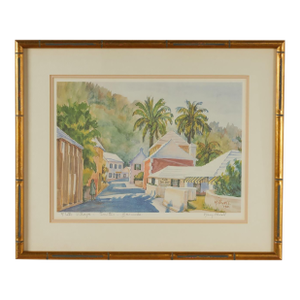 Vintage Lithograph of Bermuda by Mary Powell