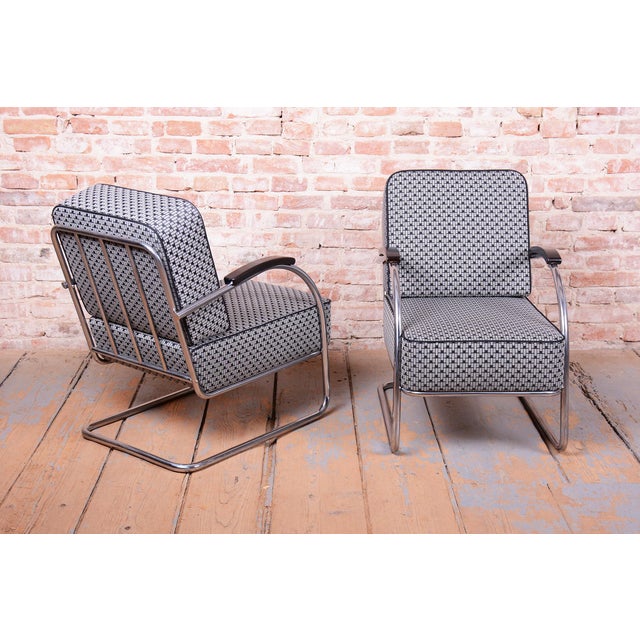 Bauhaus Chairs in Beech and Chrome, Germany, 1930s, Set of 2 For Sale - Image 4 of 18