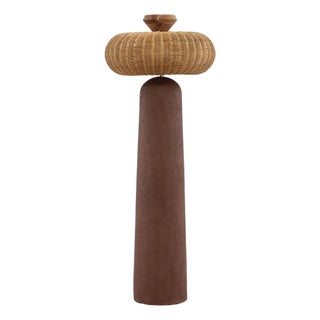 Terra Halo Rattan Floor Lamp For Sale