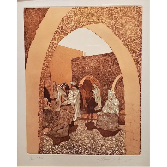 PRESENTING a LOVELY Limited Edition Etching, namely, “The Souk” Limited Edition Etching by Azoulay Guillaume. From 1982...