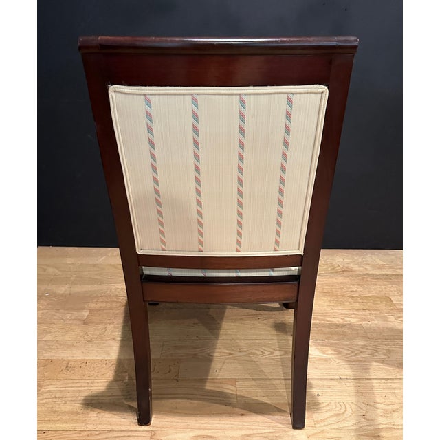 Chocolate Early 20th Century Pair Of Carved Mahogany Dolphin Form Armchairs For Sale - Image 8 of 8