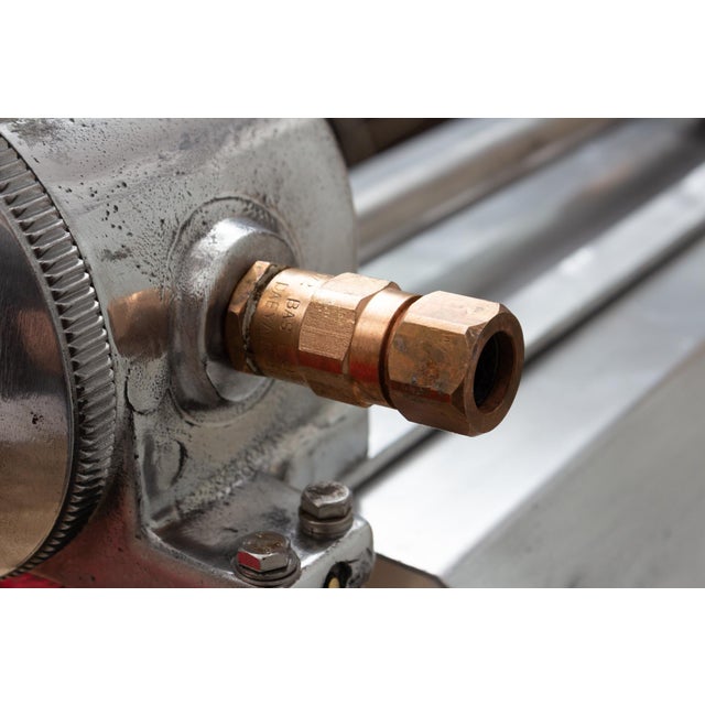 Silver Industrial Polished Aluminium and Glass Pendant, 1970s For Sale - Image 8 of 11