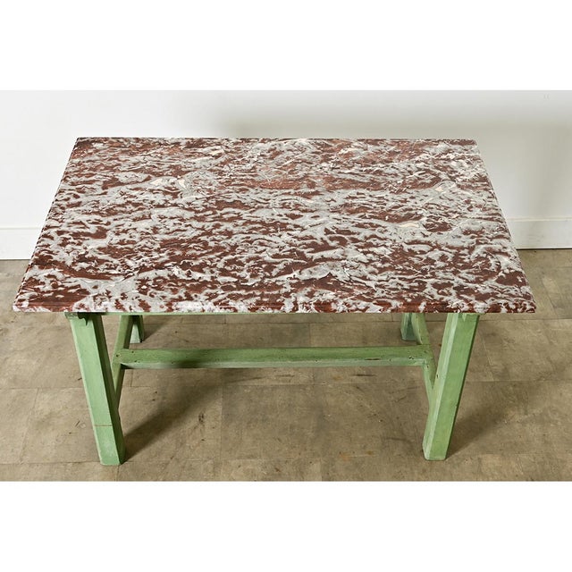 French 19th Century Marble-top Work Table For Sale - Image 10 of 16