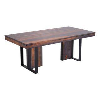 Tyvara Rectangular Wooden Dining Table by Loomlan For Sale