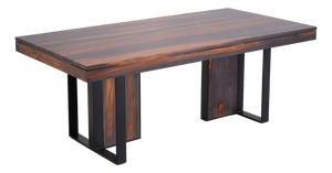 Tyvara Rectangular Wooden Dining Table by Loomlan