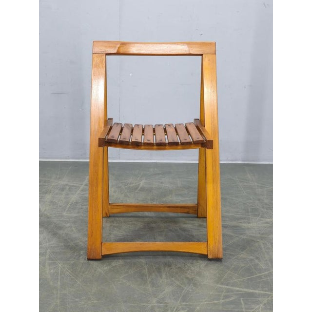 Original Trieste folding chair designed by Aldo Jacober and produced by Alberto Bazzani in Italy during the 1960s. Widely...