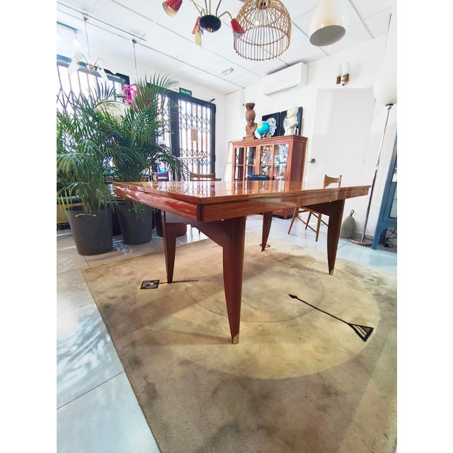 Cherrywood Dining Table, 1950s For Sale - Image 10 of 15