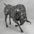 Premium Handcrafted Recycled Metal Bull Sculpture | 92" X 57" | One of a Kind For Sale - Image 14 of 14