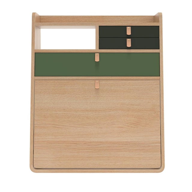 Sage drawers gaston floating writing desk 60 cm natural oak by harto dimensions: w 60 x d 32 x h 72 cm. Materials: mdf...