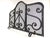Vintage French Art Deco Wrought Iron 3-Panel Fire Screen and Spark Guard, 1940s For Sale - Image 9 of 9