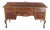 Antique French Country Queen Anne Style Mahogany Burl Buffet Sideboard Server For Sale