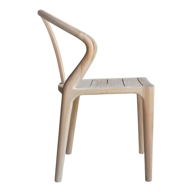 2020s Izzy Reclaimed Teak Wood Outdoor Dining Chair by Artesia For Sale - Image 5 of 6